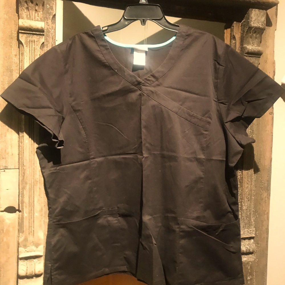 Scrub Top 2XL Black